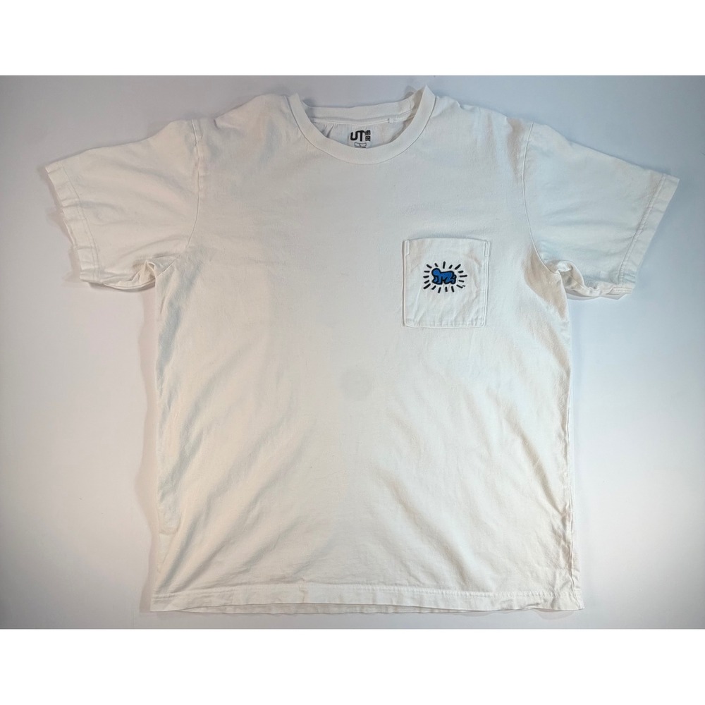 Uniqlo UT Keith Haring Radiant Baby Pocket T-Shirt White Large Pop Art Tee